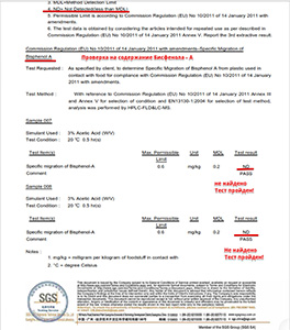 Сертификат безопасности соковыжималки RAWMID